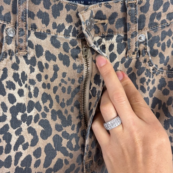 GAP Brown Leopard Print Wide Leg Pants - Picture 5 of 8